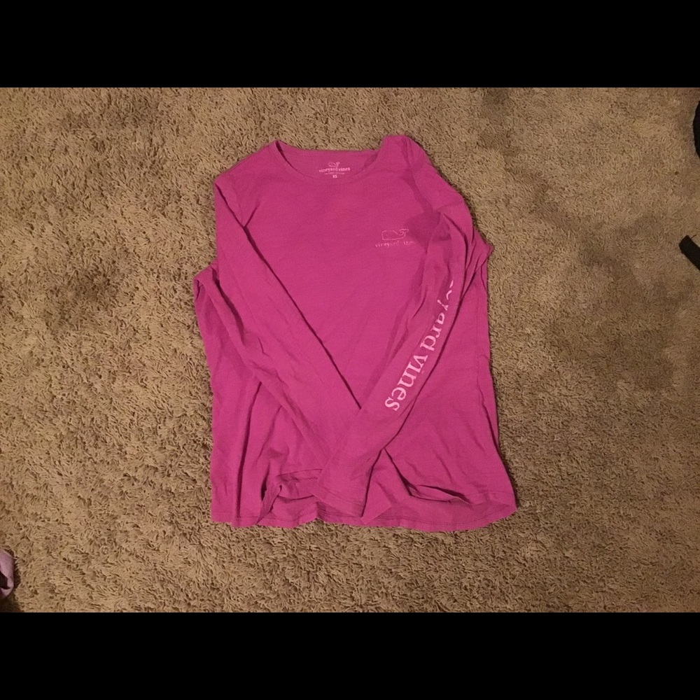 Vineyard vines pink long sleeve shirt